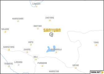 map of Sanyuan