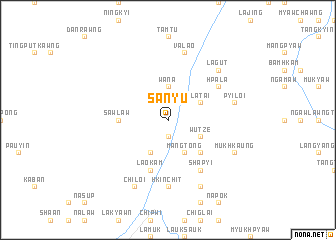 map of Sanyu