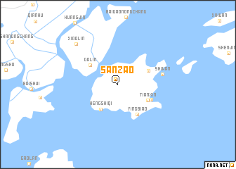 map of Sanzao