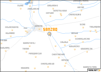 map of Sanzao