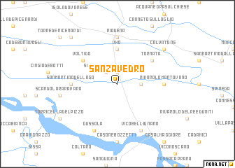 map of San Zavedro
