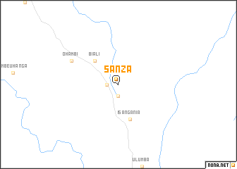 map of Sanza