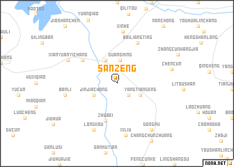 map of Sanzeng