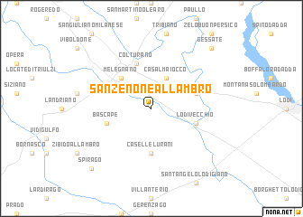 map of San Zenone al Lambro