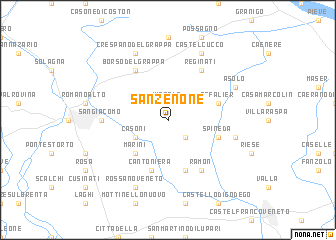 map of San Zenone