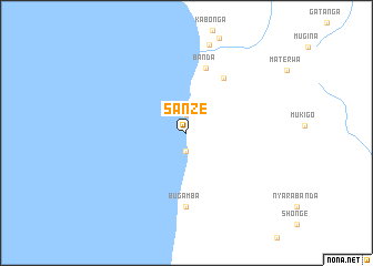 map of Sanze