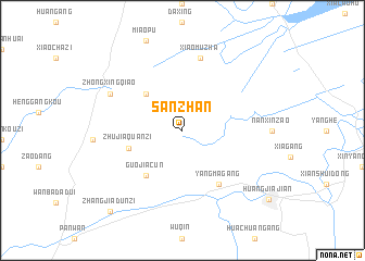 map of Sanzhan