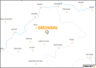 map of Sanzhishu