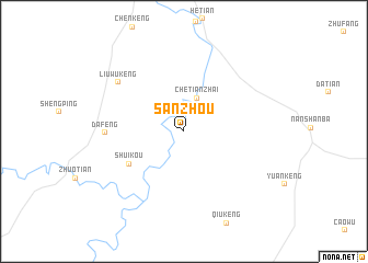 map of Sanzhou