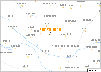 map of Sanzhuang