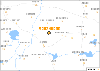 map of Sanzhuang