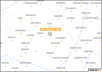 map of Sanzhuang