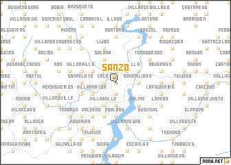 map of Sanzo