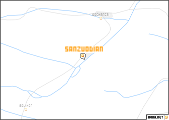 map of Sanzuodian