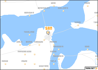 map of San