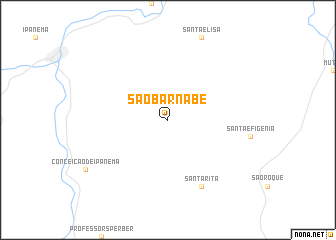 map of São Barnabé