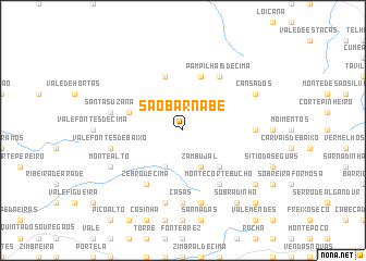 map of São Barnabé