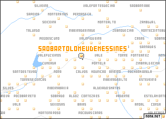 map of São Bartolomeu de Messines