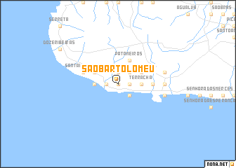 map of São Bartolomeu