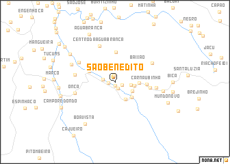 map of São Benedito