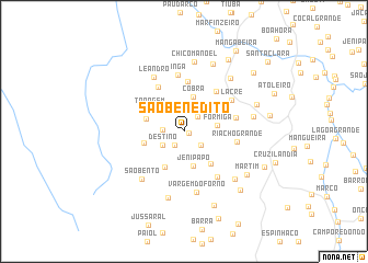 map of São Benedito