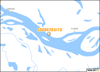 map of São Benedito