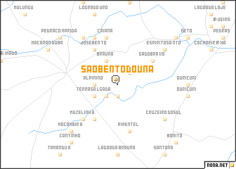 map of São Bento do Una