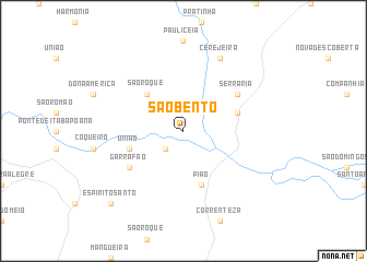 map of São Bento