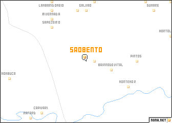 map of São Bento
