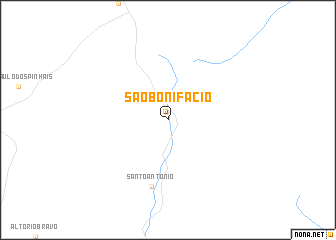 map of São Bonifácio