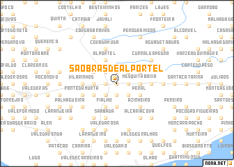 map of São Brás de Alportel