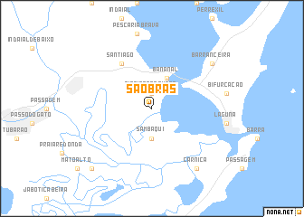 map of São Brás