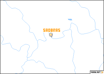 map of São Brás