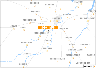 map of São Carlos