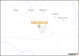 map of São Carlos