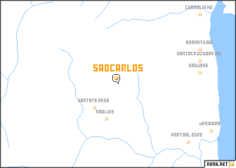 map of São Carlos