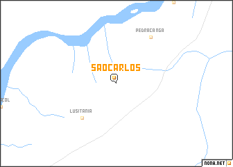 map of São Carlos