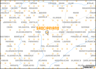 map of São Cipriano