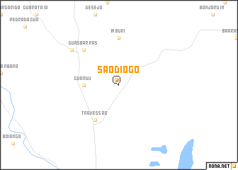 map of São Diogo