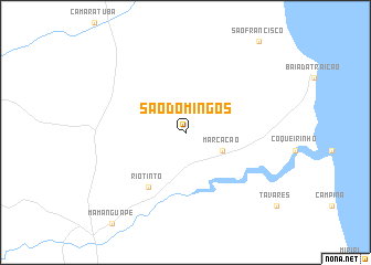 map of São Domingos