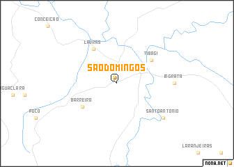 map of São Domingos