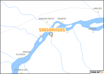 map of São Domingos