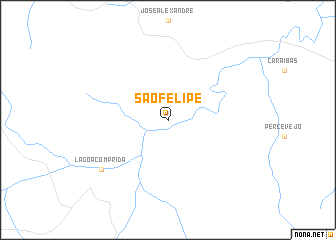 map of São Felipe