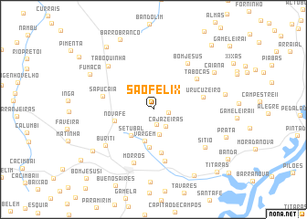 map of São Félix