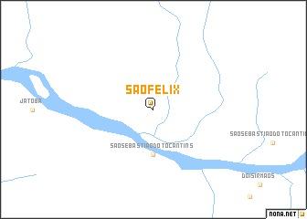 map of São Félix