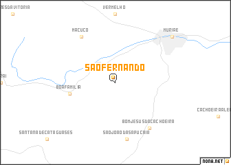 map of São Fernando