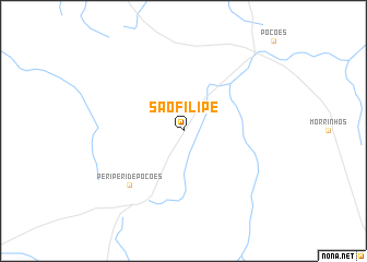 map of São Filipe