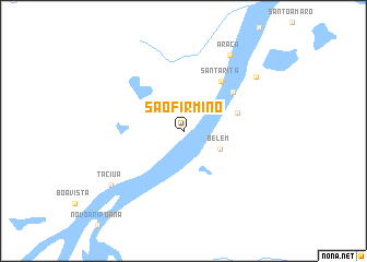 map of São Firmino