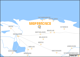 map of São Francisco