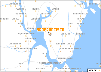 map of São Francisco